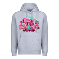 Heather Grey breast cancer warrior Premium Hoodie - AdoDesignShop