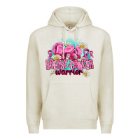 Oatmeal Heather breast cancer warrior Premium Hoodie - AdoDesignShop