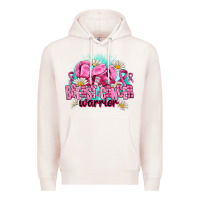Pale Pink breast cancer warrior Premium Hoodie - AdoDesignShop