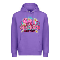 Purple breast cancer warrior Premium Hoodie - AdoDesignShop
