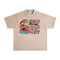 French Oak Teachers Always Make The Nice List Urban Heavy Tee - CowhideDigitalArt