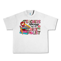 Lunar Rock Teachers Always Make The Nice List Urban Heavy Tee - CowhideDigitalArt