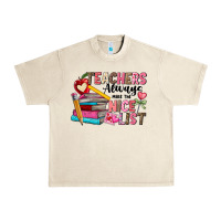 Sandshell Teachers Always Make The Nice List Urban Heavy Tee - CowhideDigitalArt