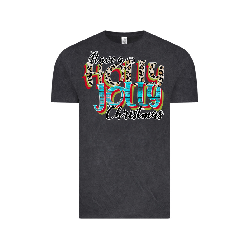 Have A Holly Jolly Christmas Vintage Tee by CowhideDigitalArt | Teevron