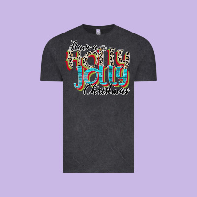 Have A Holly Jolly Christmas Vintage Tee Designed By Cowhidedigitalart