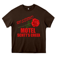 Chocolate Brown rosebud  motel schtts creex Heavy Core Tee - Bettercallsaul