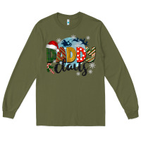 Army Green daddy claus christmas Long Sleeve Tee - BarkalooDesign