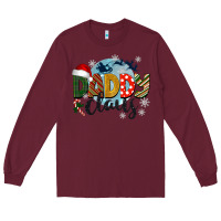 Burgundy daddy claus christmas Long Sleeve Tee - BarkalooDesign