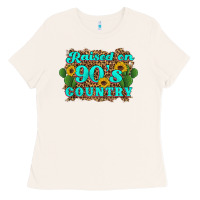 Bone raised 90's country cactus sunflower's Ladies Tee - Artiststas