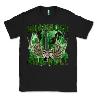 Black shamrock and roll Classic Tee - FaDigitalArtStudio