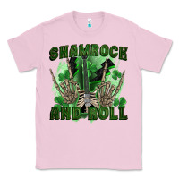 Bubblegum Pink shamrock and roll Classic Tee - FaDigitalArtStudio