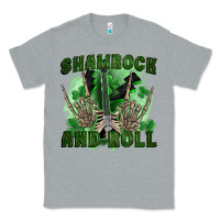 Heather Grey shamrock and roll Classic Tee - FaDigitalArtStudio