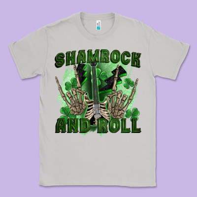 Shamrock And Roll Classic Tee Designed By Fadigitalartstudio