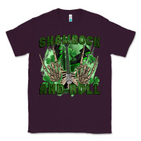 Plum shamrock and roll Classic Tee - FaDigitalArtStudio