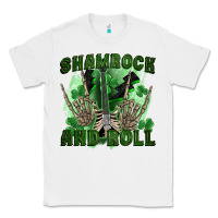 White shamrock and roll Classic Tee - FaDigitalArtStudio