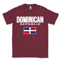 Burgundy dominican republic Classic Tee - DesigneFamous