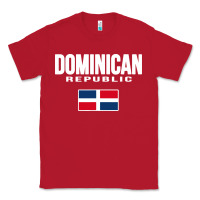 Red dominican republic Classic Tee - DesigneFamous