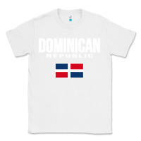 White dominican republic Classic Tee - DesigneFamous