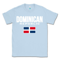 Dusty Blue dominican republic Classic Tee - DesigneFamous