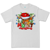 Dove Grey Mooey Christmas Premium Tee - CowhideDigitalArt