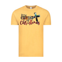 Vintage Mustard keep christ in christmas Vintage Tee - CowhideDigitalArt