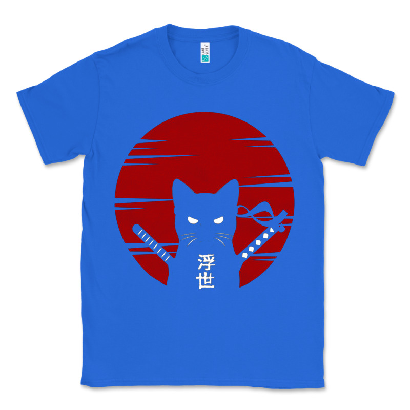 Ninja Cat Japanese Classic Tee by DesigneFamous | Teevron