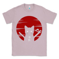 Lilac ninja cat japanese Classic Tee - DesigneFamous