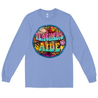 Colony Blue western groovy teachers aide Long Sleeve Tee - BarkalooDesign