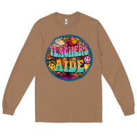 Toasted Coconut western groovy teachers aide Long Sleeve Tee - BarkalooDesign