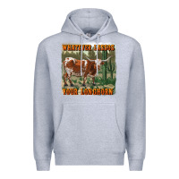 Heather Grey whatever lassos your longhorn Premium Hoodie - RanaPortraitStore