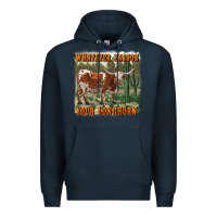 Navy whatever lassos your longhorn Premium Hoodie - RanaPortraitStore