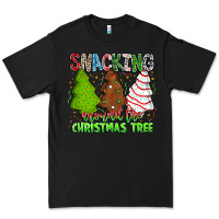 Black Snacking Around The Christmas Tree Premium Tee - CowhideDigitalArt