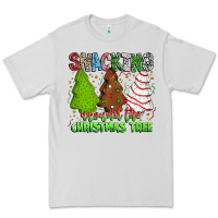 Dove Grey Snacking Around The Christmas Tree Premium Tee - CowhideDigitalArt