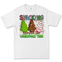 White Snacking Around The Christmas Tree Premium Tee - CowhideDigitalArt