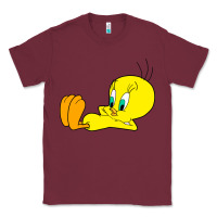 Burgundy tweety bird Classic Tee - DesigneFamous