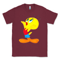 Burgundy tweety bird Classic Tee - DesigneFamous