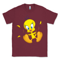 Burgundy tweety bird Classic Tee - DesigneFamous