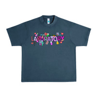 Midnight Navy Valentine Laboratory Urban Heavy Tee - CowhideDigitalArt