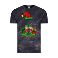 Cloud Black christmas elf custom name Vintage Tee - Artiststas
