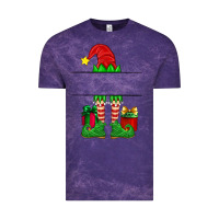 Cloud Purple christmas elf custom name Vintage Tee - Artiststas