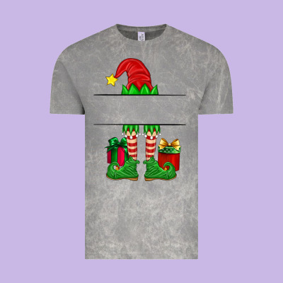 Christmas Elf Custom Name Vintage Tee Designed By Artiststas