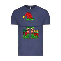 Vintage Denim christmas elf custom name Vintage Tee - Artiststas