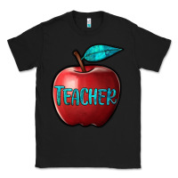 Black apple teacher Classic Tee - BarkalooDesign