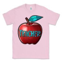 Bubblegum Pink apple teacher Classic Tee - BarkalooDesign