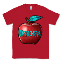 Red apple teacher Classic Tee - BarkalooDesign