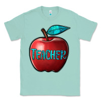 Seafoam apple teacher Classic Tee - BarkalooDesign