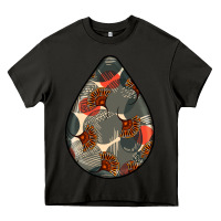 Asphalt african fabric pattern teardrop earrings Heavy Core Tee - BundleAndBundleShop