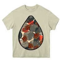 Mossy african fabric pattern teardrop earrings Heavy Core Tee - BundleAndBundleShop