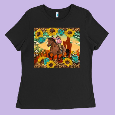 Cowgirl Ladies Tee Designed By Artiststas
