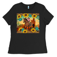 Black cowgirl Ladies Tee - Artiststas